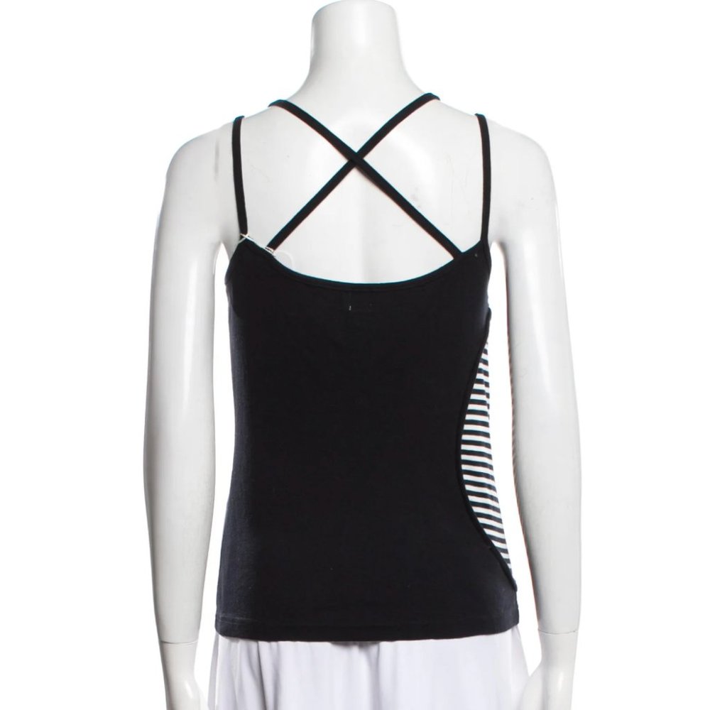 Courreges Colorblock Pattern Square Neckline Top - image 3